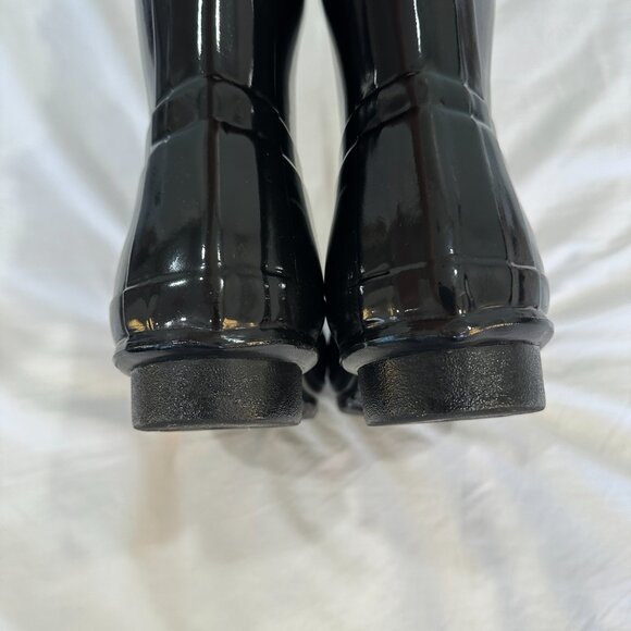 Hunter Womens Original Tall Gloss Rain Boots Black Size US 10 - Picture 3 of 8